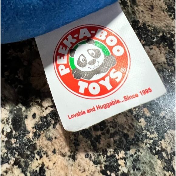 PEEK a Boo Toys Blue Whale Plush 8" Stuffed Animal Toy NWT - Picture 7 of 7